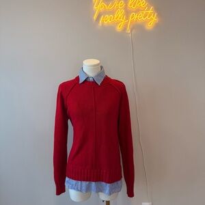 Ralph Lauren Red Crew Neck Sweater